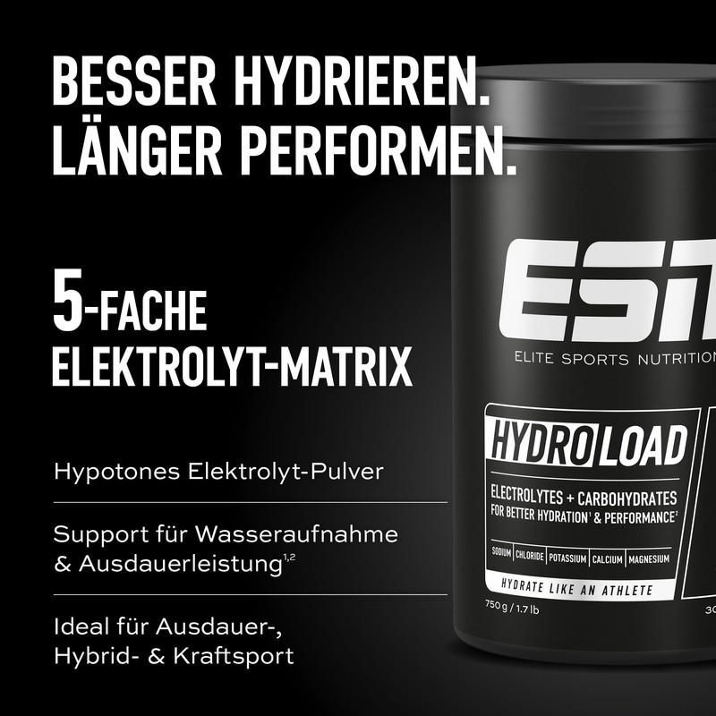 ESN Hydroload Electrolytes, 615 g, 30 Servings, Neutral