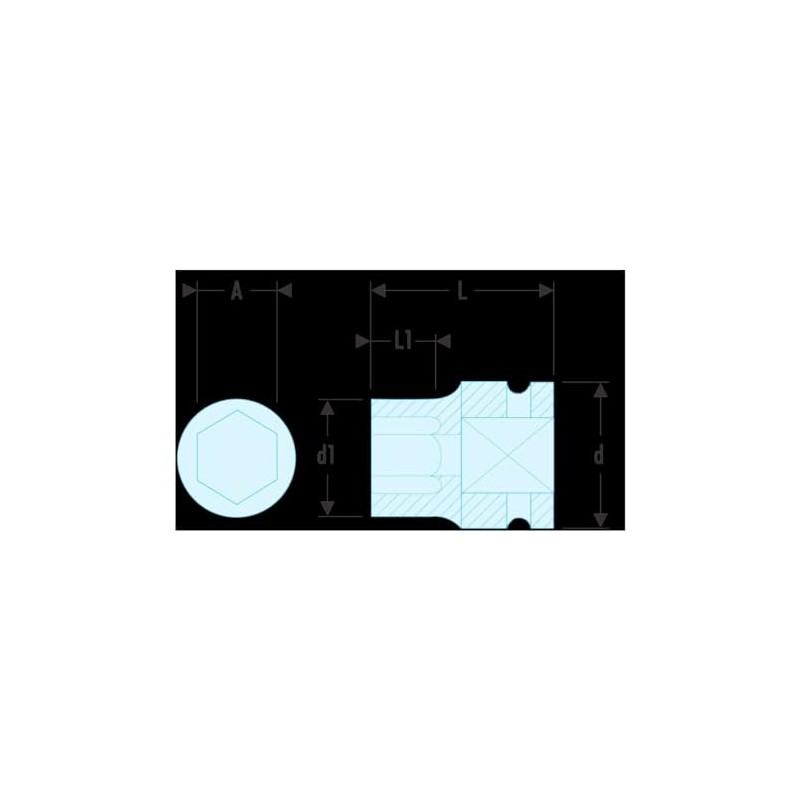 FACOM NSD.30B NSD.B 1/2" Drive Metric 12-Point Impact Socket, 30