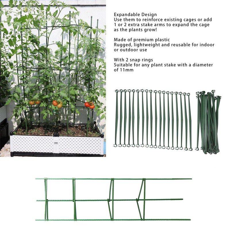 36 Pcs Stake Arms for Tomato Cage, 11.8 Inch Garden