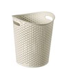 Curver Faux Rattan Waste Paper Basket Bin 13L