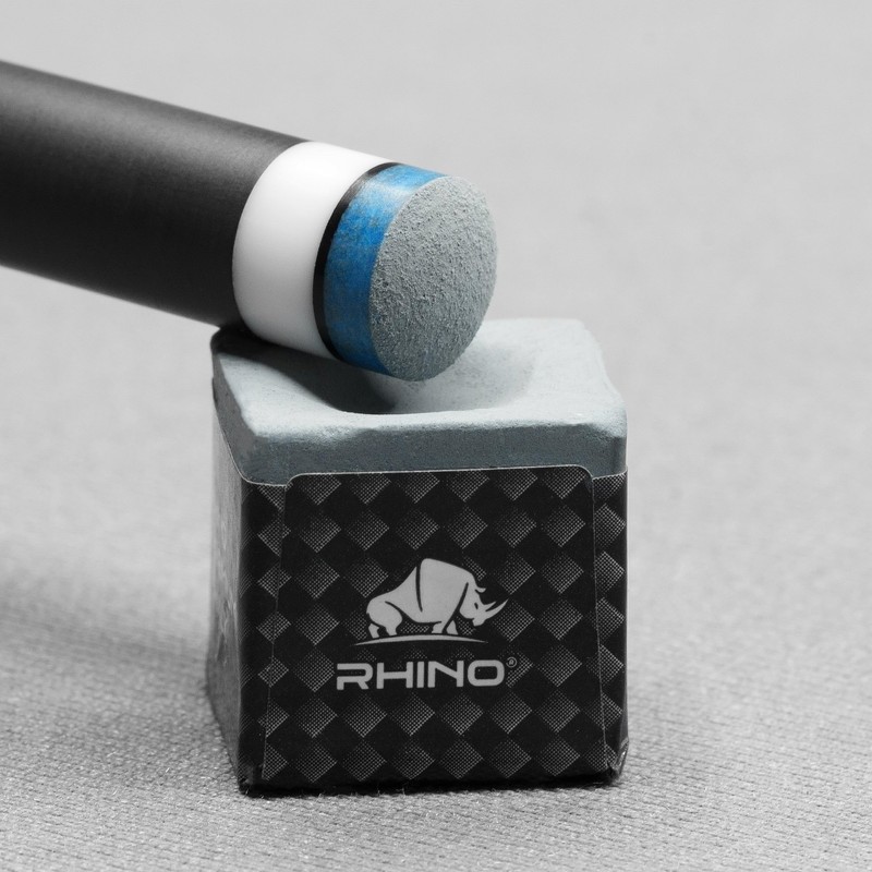 RHINO TIME Billiard Pool Cue Tip - 14mm/ Blue/Hardness: TIME