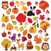 Baker Ross FX107 Autumn Foam Stickers - Pack of 100, Stickers for Arts and Crafts, 3D Foam Stickers, Puffy Stickers for Cards, Paper, Scrapbook and Collage