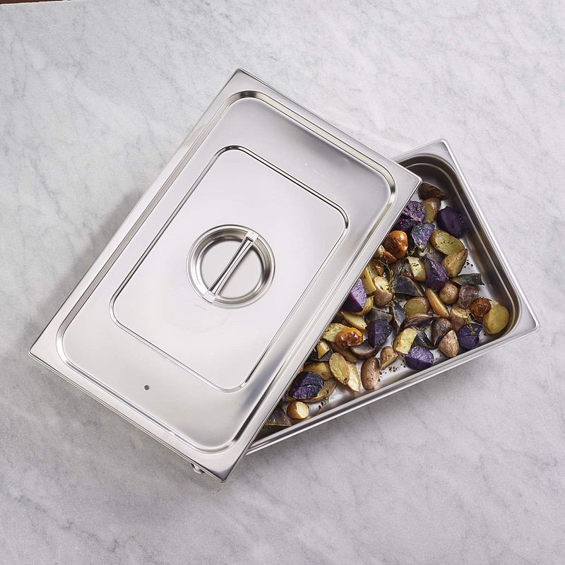Paderno World Cuisine Edelstahldeckel für Hotelpfanne, 30,5 x 25,4 cm