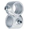 eoere 4 PCS 1" Nominal Galvanized Pipe Fittings, Crossover Structural