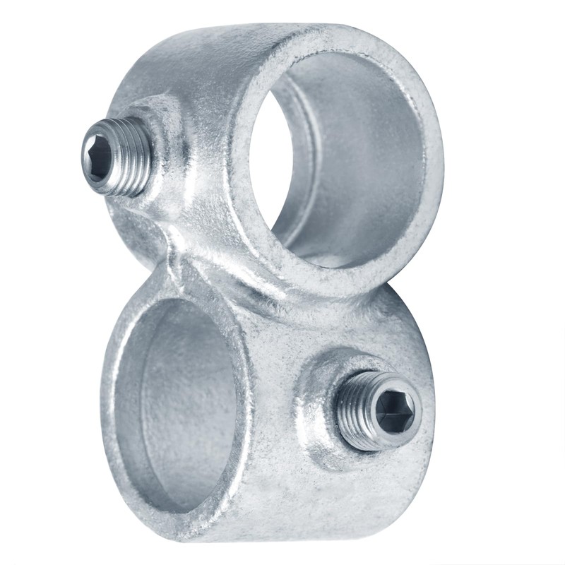 eoere 4 PCS 1" Nominal Galvanized Pipe Fittings, Crossover Structural