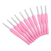 10pcs Crochet Hooks Kit Ergonomic Silicone Handles Crochet Hooks 6MM