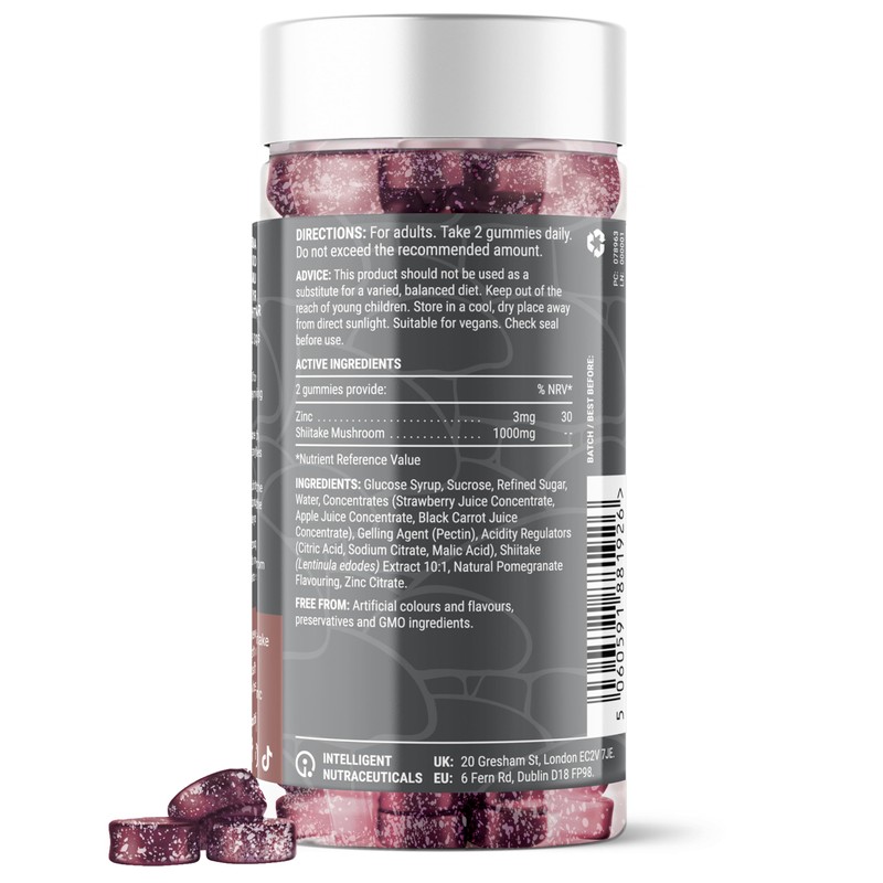 Shiitake 1000mg Mushroom Gummies by Known Nutrition | Natural Immune