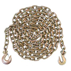 Advantage Rigging - 1/2 Inch 10 Foot Feet Grade 70 Transport Binder Chain with Slip Hook and Grab Hook