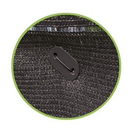 Ribimex PRBVT30GR Fixing Kit for Privacy Screen Shade with Wire and 30 Plates, Grey