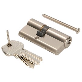 KOTARBAU Lock Cylinder Nickel Brass with Knob Cylinder Lock Profile Cylinder Lock Door Cylinder Lock Cylinder Security Lock Double Cylinder