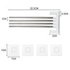 Swivel Towel Bar Wall Mounted 4 Arm Towel Rack Stainless