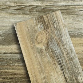 LaCheery Wood Peel and Stick Floor Tiles for Bathroom 18-Pack 27 Sq.ft 36"x6" Distressed Vinyl Plank Flooring Waterproof Laminate Wood Flooring Planks Peel and Stick on Kitchen Floor Tile Removable
