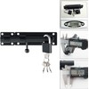 Sayayo Sliding Bolt Lock Barrel Bolt Latch Black Heavy Duty