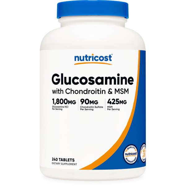 Nutricost Nutricost Glucosamine 1800mg with Chondroitin & MSM, 240 Tablets,