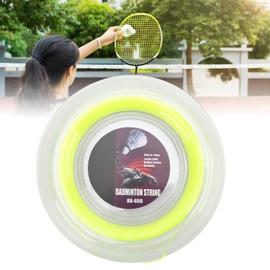 Leapiture 0.72mm 200m Badminton Racket String Reel Professional Tennis Racket Yellow Line Thread Wire Replacement Racquet Wire Reel for Amateur Daily Training
