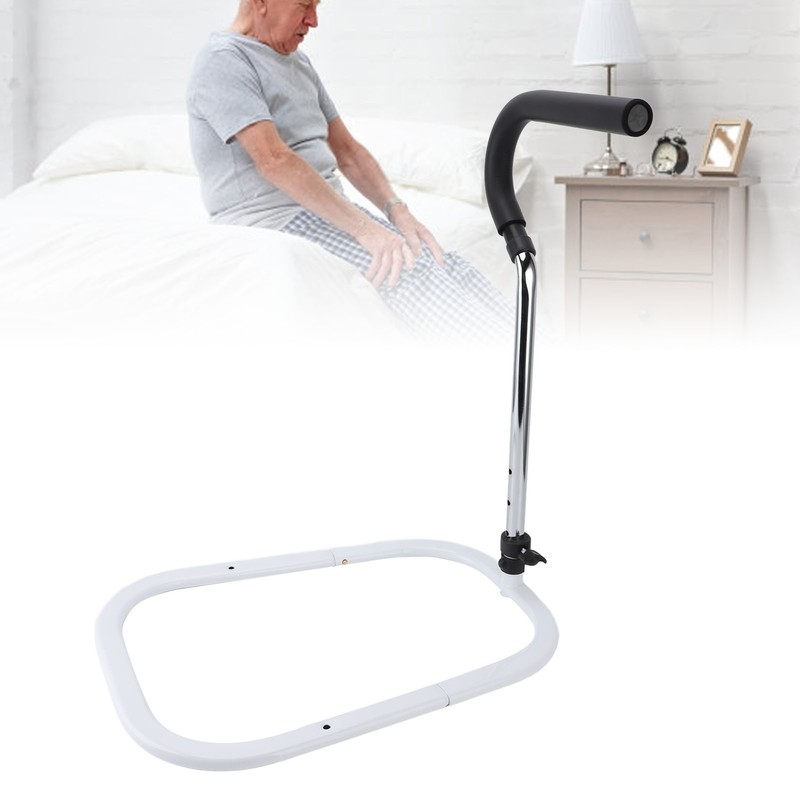 Bedside Assist Handle Bed Guardrail Get Up Rail Adjustable Height