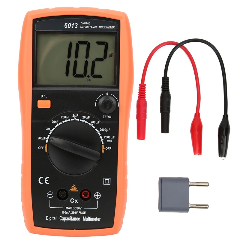 6013 Digital Multimeter Capacitance 20000uF Meter Manual Range Capacitance Tester