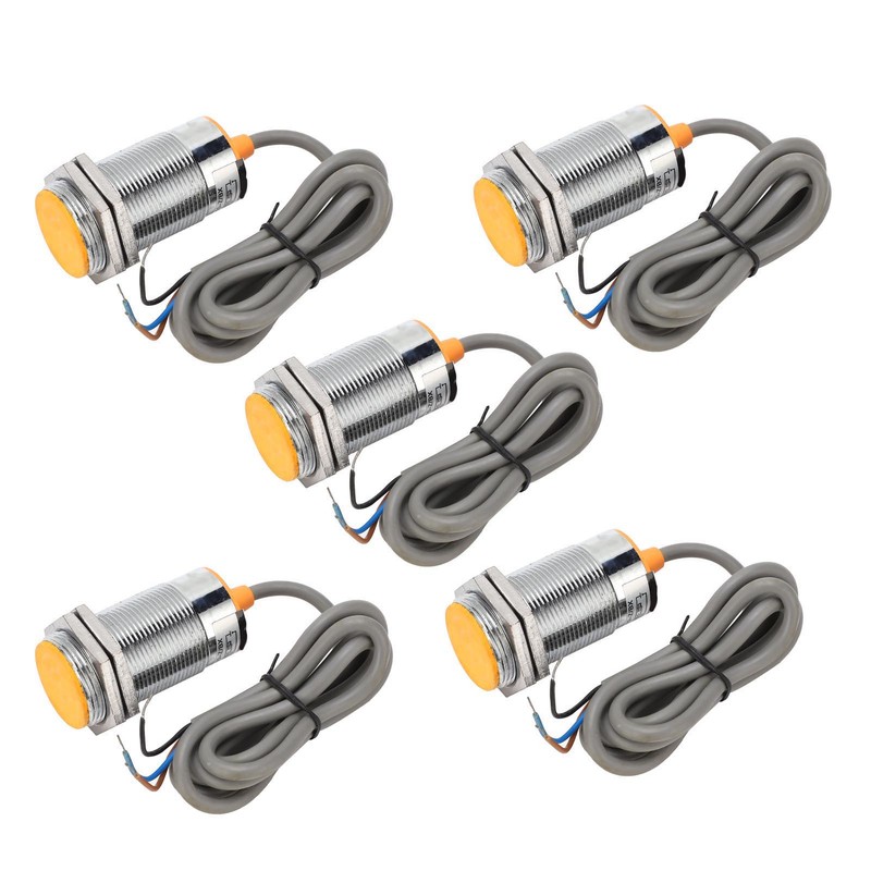 5Pcs Metal Inductive Switch Proximity Limit Sensor NPN 3‑Wire Normally