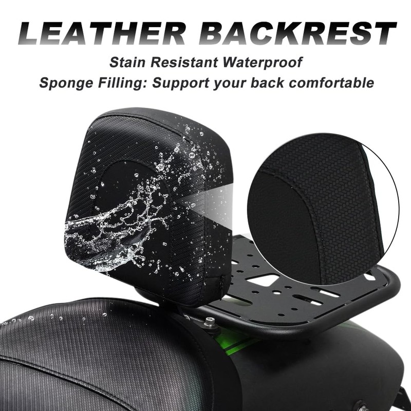Xitomer Motorcycle Side Rack & Rear Rack with Driver Backrest