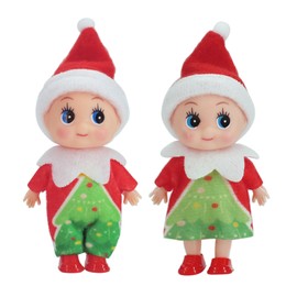 Christmas Baby Elf Doll for Boys&Girls,Christmas Accessory Tiny Baby Elf Doll Christmas Tradition Mini Elf Baby Doll Novelty Toys,Baby Elves Dolls Toy for Kids Xmas New Year Gift Stocking Stuffers