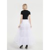 WOWBRIDAL Women's Ankle Length Petticoats Wedding Slips Plus Size Medium