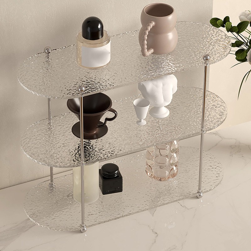 Desktop Clear Shelf Acrylic Multi Layer Modern Simple Transparent Rack