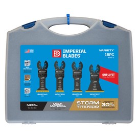 Imperial Blades IBOATV-15 One Fit Storm Titanium Metal/Wood Variety Pack, 15PC Case, Multi