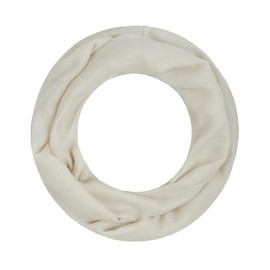 Majea Women’s Narrow Loop Alice Scarf, Spring Shawl, Tube Scarf, Round Scarf, Plain Infinity Scarf - cream, size: 160x52