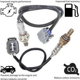 Dropwater 234-4727 234-4621 1 Pair Upstream and Downstream Oxygen Sensors Replacement for Acura 2003 2002 2001 Cl, 2003-2000 Tl, for Honda 2002-2000 Accord 3.2L 3.0L O2 Sensors
