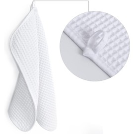 Polyte Toalla Facial de Microfibra Waffle 430 gsm, 33.0x33.0 cm