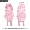 AWAYTR Long Satin Bonnet for Women - Double Layer Elastic