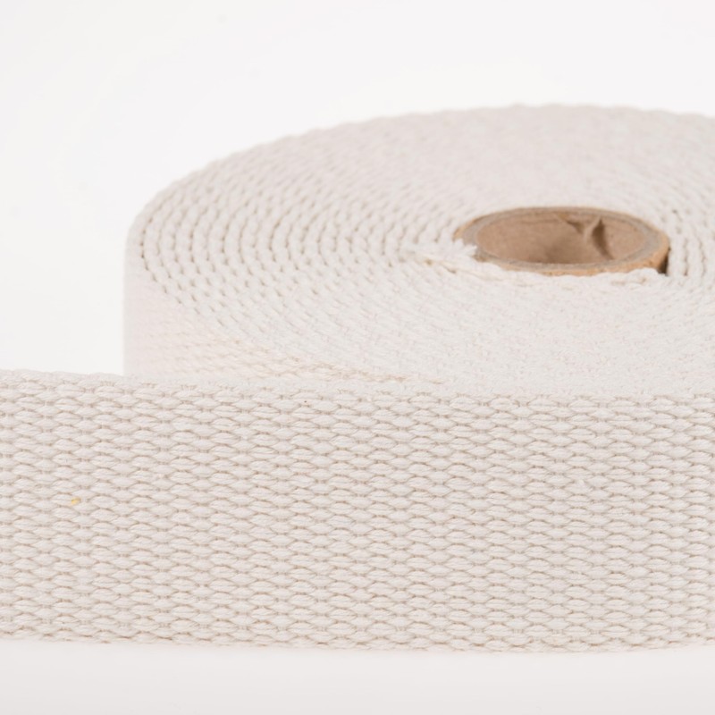 Heavy Duty Cotton Webbing Strap, 1 or 1.5 Inches and