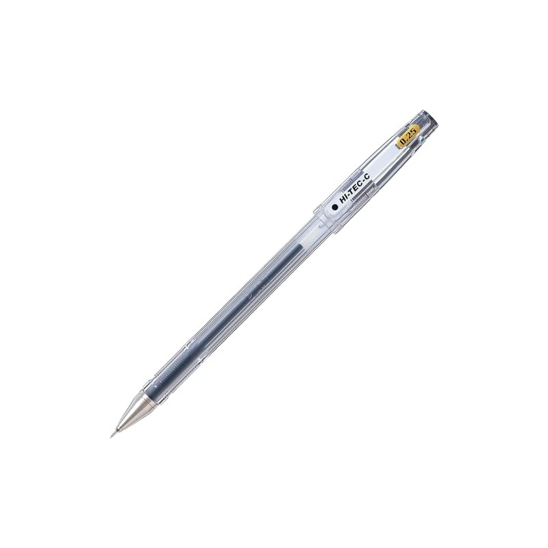 Pilot Gel Ballpoint Pen, Hi-Tec-C 025, Ultra Fine, Black (LH-20C25-B)