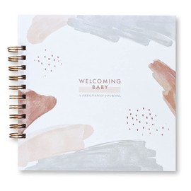 Watercolor Pregnancy Journal Memory Book: A Simple Keepsake Journal Album For First Time and Returning Moms, Scrapbook Natural Gender Neutral