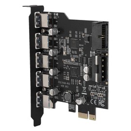 5 Ports 19PIN PCI-E to USB 3.0 Expansion Card Connector,Built-in Renesas uPD720201+Genesys GL3520 Main control chip,Driver CD