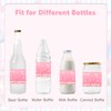 URROMA Baby Shower Water Bottle Labels, 48 Pcs Pink Water