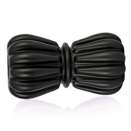 TETOP Bola de masaje de maní – Bola de masaje de doble lacrosse y bola de movilidad para terapia física, herramienta de masaje de tela profundo para liberación miofascial, relajante muscular, masaje de acupoint (negro)