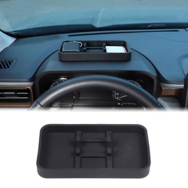 Aunginsy Car Center Console Dash Organizer Compatible with Ford Maverick 2022 2023 2024 Pickup Truck Dashboard Table Tray Storage Box Dash Phone Holder Container Box Anti-Slid Silicone Pad Accessories