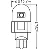 OSRAM LEDriving SL, W16W Rossa, Rossa, Double Blister (2 lamps),