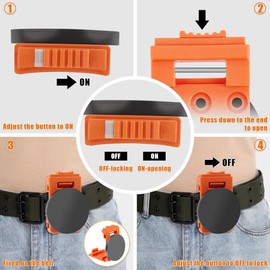 2 Piece Tool Belt Clip, Heavy Duty Magnetic Tool Holder for Belt Clip, for Adjustable Wrench Tool Hardware