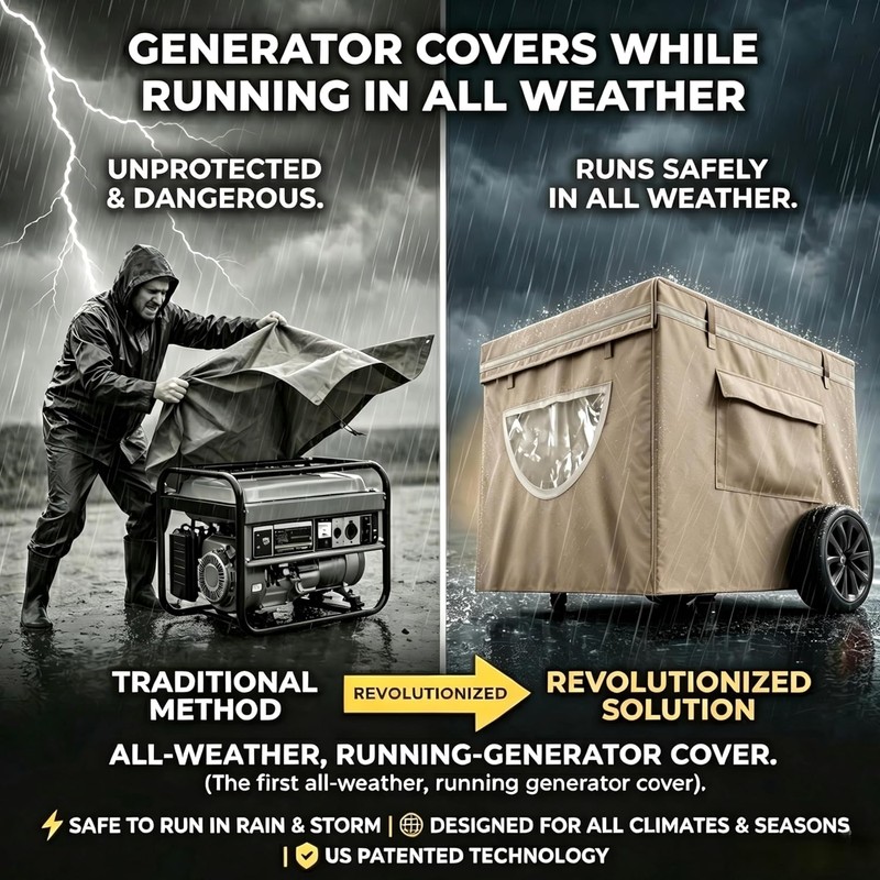 2025 Upgrade, Generator Covers While Running, 900D+210D Double Layer Production,