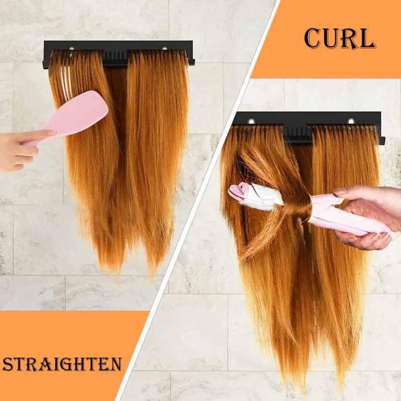 GOWEILE Hair Extension Holder Wall Mounted Hair Salon Plastic Hair