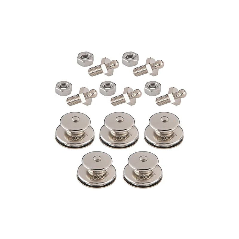 New Marine Loxx Set of 5 Tops + Threaded Screws