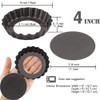 Gutsdoor 6 Pack Mini Tart Pan 4 Inch with Removable