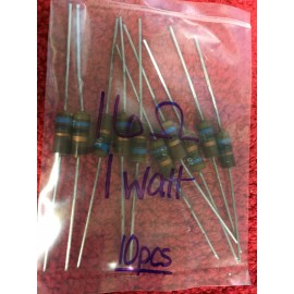 16  OHM 1 WATT CARBON COMPOSITION RESISTORS 10 PCS NOS