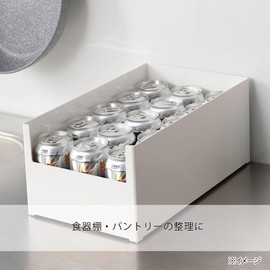 Cainz (CAINZ) Organize Storage Accessories Case Skitto Skitto XXL Width 8.3 inches (21 cm) Depth 13.9 inches (35.2 cm) Height 6.0 inches (15.2 cm) White Small Storage Case