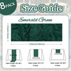 pepmily 8 Pack Emerald Green Cheesecloth Table Runner 10ft Boho