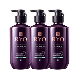 Jayangyunmo Hair Loss Professional Care Shampoo (Sensitive) 400ml 3 packs / 자양윤모 탈모전문케어 샴푸(민감) 400ml 3입