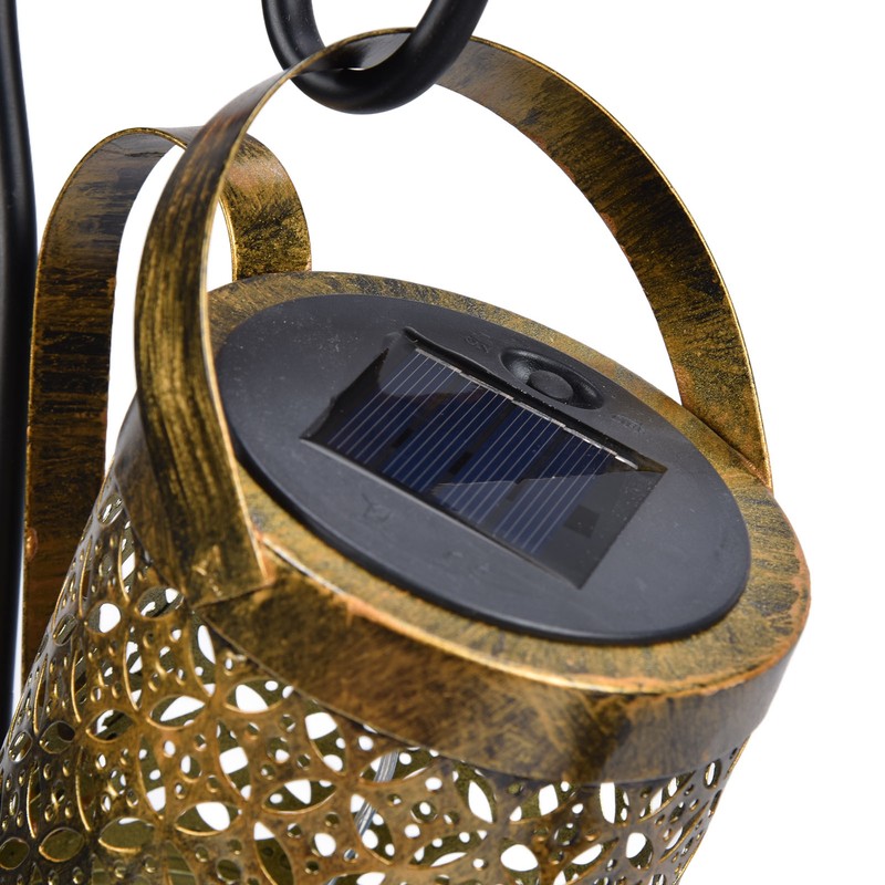 Solar Watering Can Lights Automatic Unique Rust Proof Convenient Retro