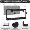 2 Pack Bling License Plate Frames, Sparkly Rhinestone Diamond Car